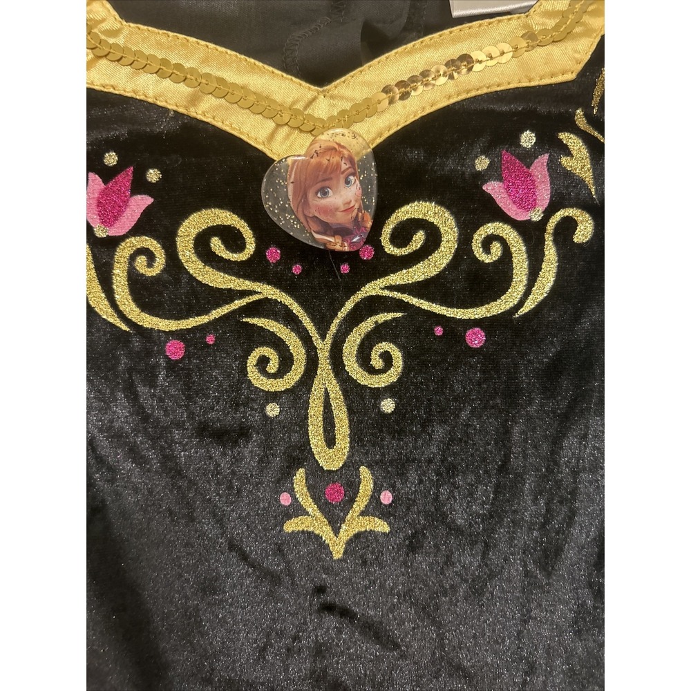 Disney Frozen Anna Princess Dress Halloween Costume Kids M 8-10 Long Sleeve - Picture 2 of 12